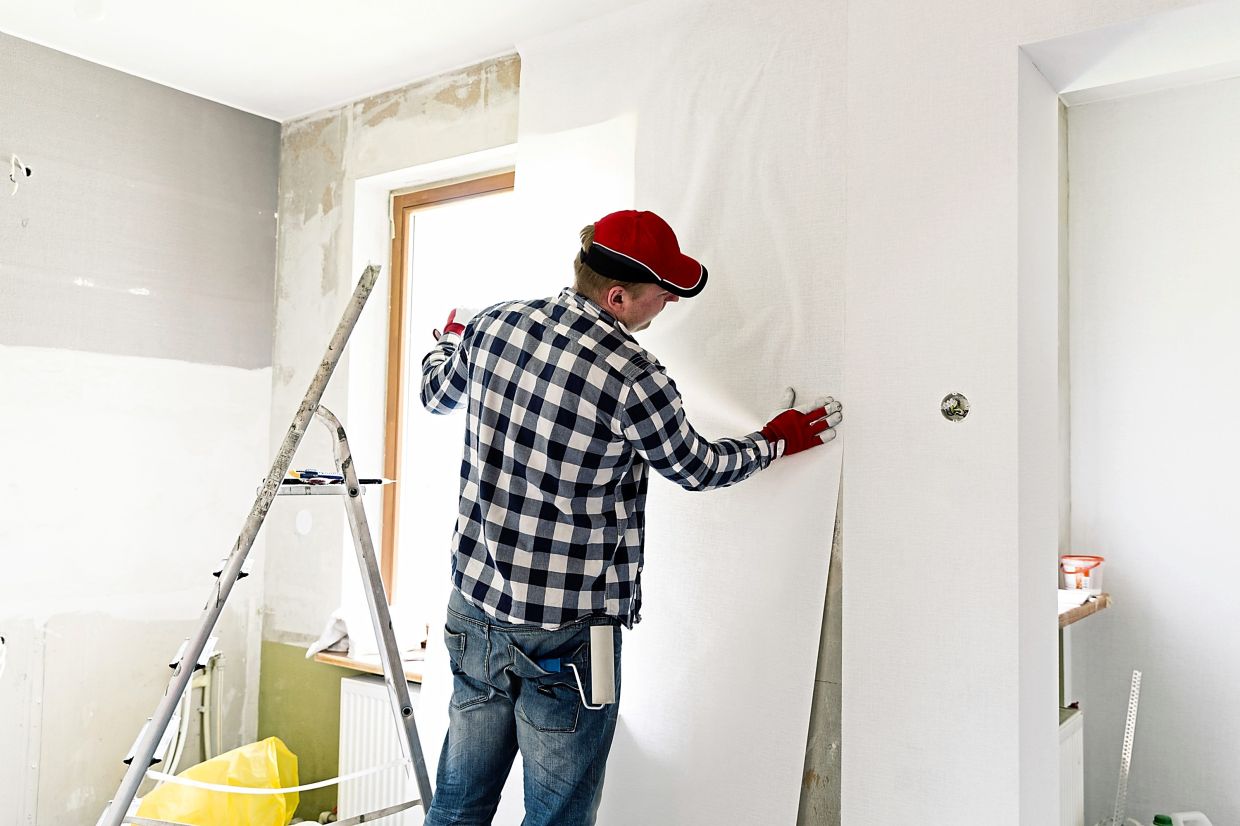 installing sheetrock